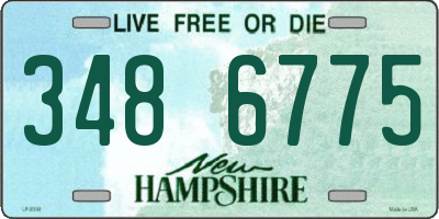 NH license plate 3486775