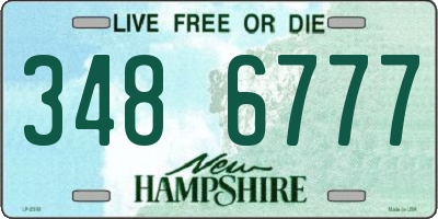 NH license plate 3486777