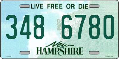 NH license plate 3486780