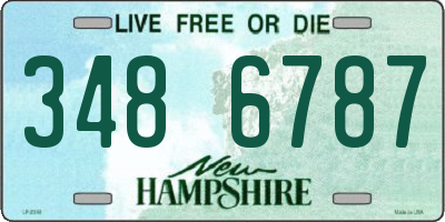NH license plate 3486787