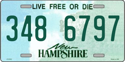 NH license plate 3486797