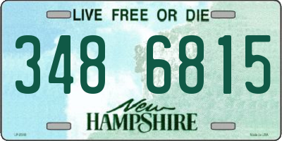 NH license plate 3486815