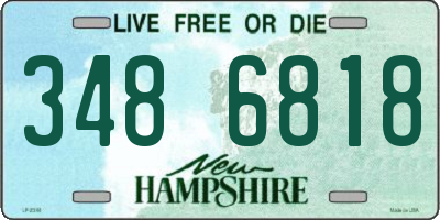 NH license plate 3486818