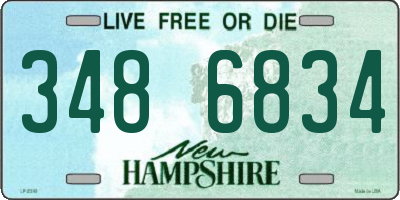 NH license plate 3486834