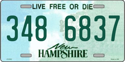 NH license plate 3486837