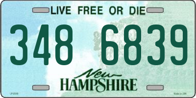 NH license plate 3486839