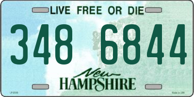 NH license plate 3486844