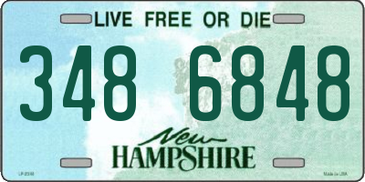 NH license plate 3486848