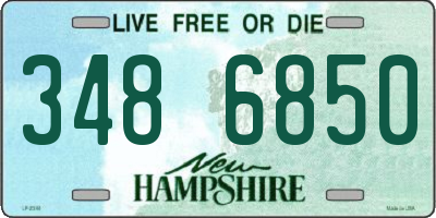 NH license plate 3486850