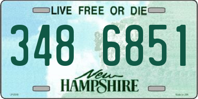 NH license plate 3486851