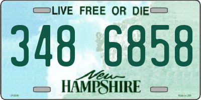 NH license plate 3486858