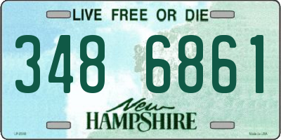 NH license plate 3486861