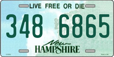 NH license plate 3486865