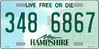 NH license plate 3486867