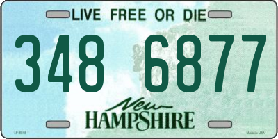 NH license plate 3486877