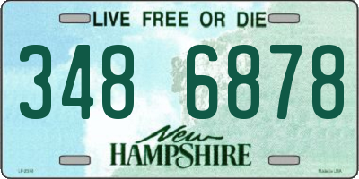 NH license plate 3486878