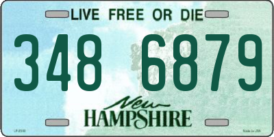 NH license plate 3486879