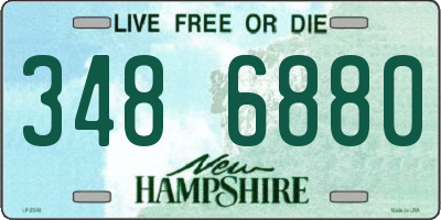 NH license plate 3486880