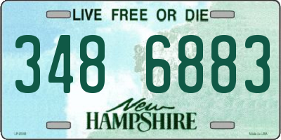 NH license plate 3486883