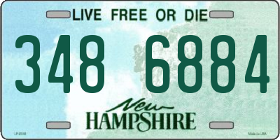 NH license plate 3486884