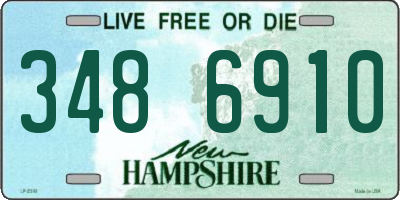 NH license plate 3486910