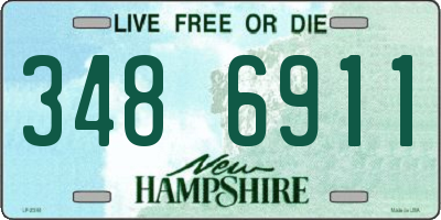NH license plate 3486911