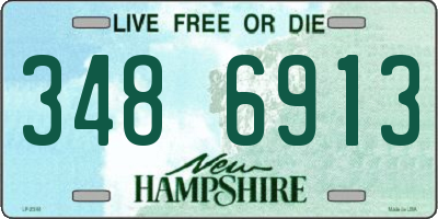 NH license plate 3486913