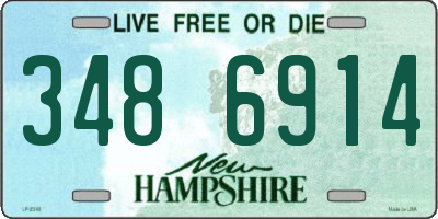 NH license plate 3486914