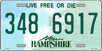 NH license plate 3486917
