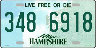 NH license plate 3486918