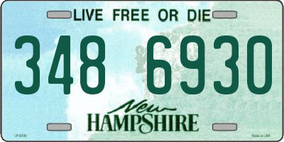 NH license plate 3486930