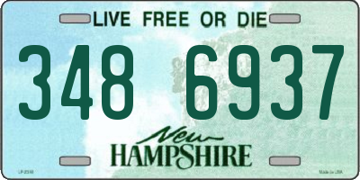 NH license plate 3486937