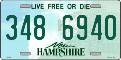 NH license plate 3486940