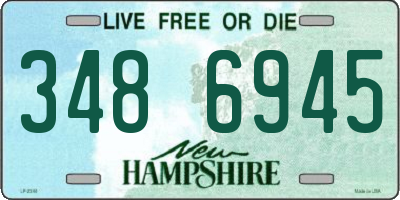 NH license plate 3486945