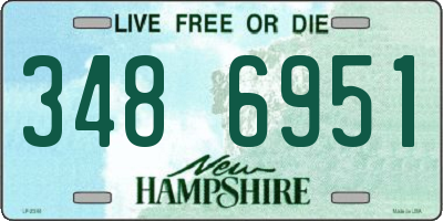 NH license plate 3486951