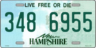 NH license plate 3486955