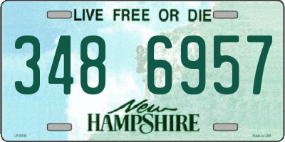 NH license plate 3486957