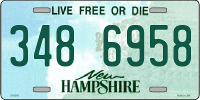 NH license plate 3486958