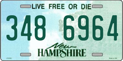 NH license plate 3486964