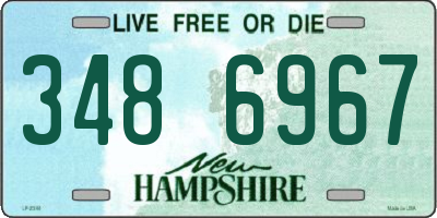 NH license plate 3486967