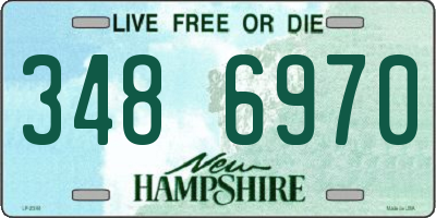 NH license plate 3486970