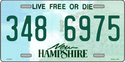 NH license plate 3486975