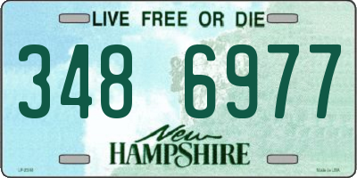 NH license plate 3486977