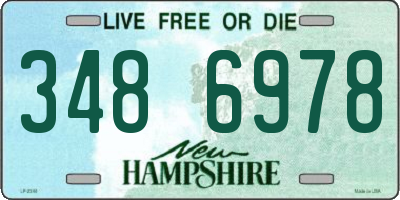 NH license plate 3486978