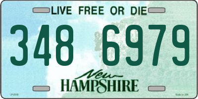 NH license plate 3486979