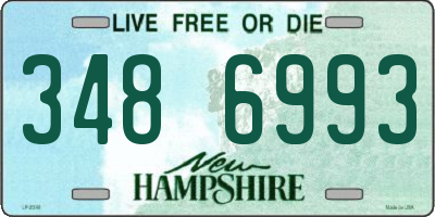 NH license plate 3486993