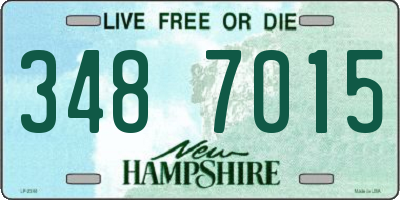 NH license plate 3487015