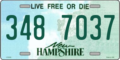 NH license plate 3487037