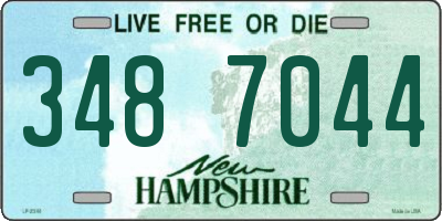 NH license plate 3487044