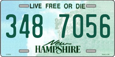 NH license plate 3487056